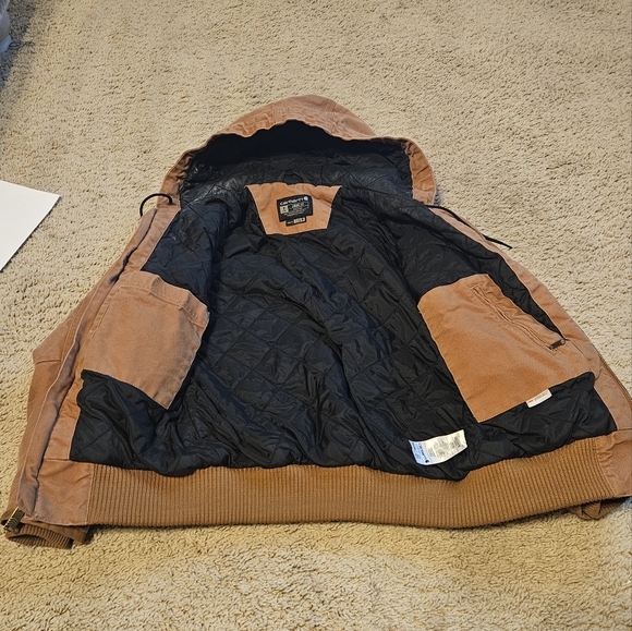 Carhartt Washed Duck Active Jacket - Style #104053 - Women's SMALL - Tan/Brown - Picture 4 of 8